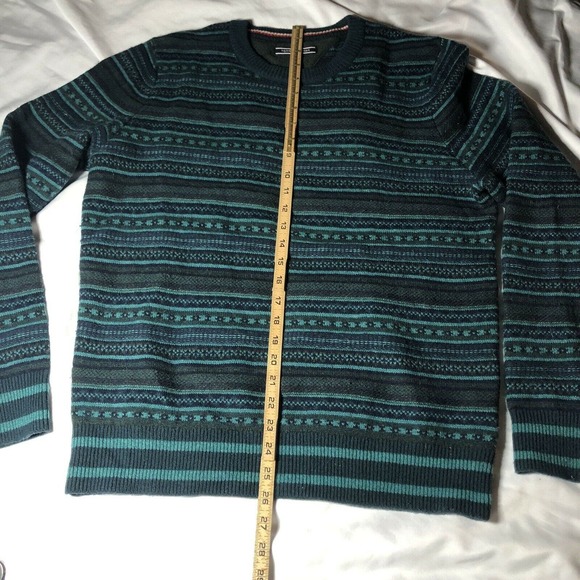 TOMMY‎ HILFIGER Fair Isle Wool Blend Sweater - Picture 3 of 4